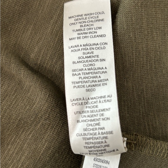 CHICOS Olive Green Casual T-Shirt Midi Dress Size 3 (Women XL) - Picture 5 of 7